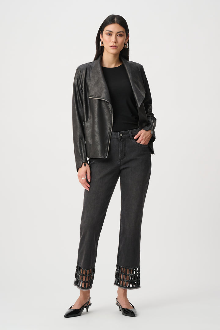 Repreve Denim Straight Classic Jeans With Rhinestone Detail Style 263905