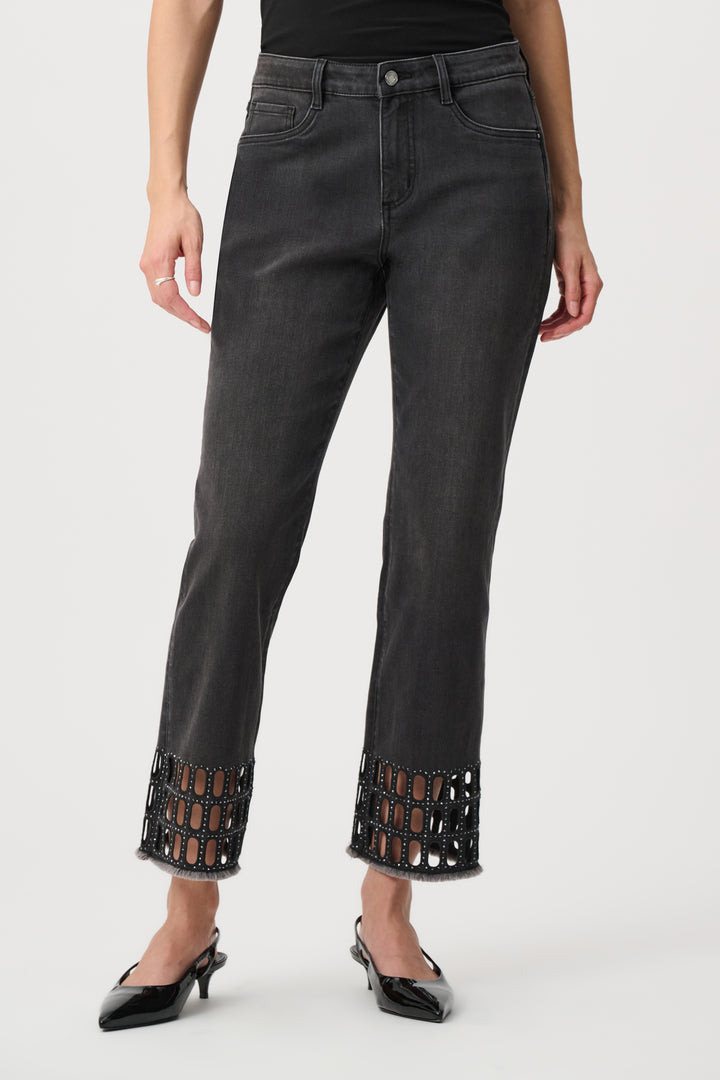 Repreve Denim Straight Classic Jeans With Rhinestone Detail Style 263905
