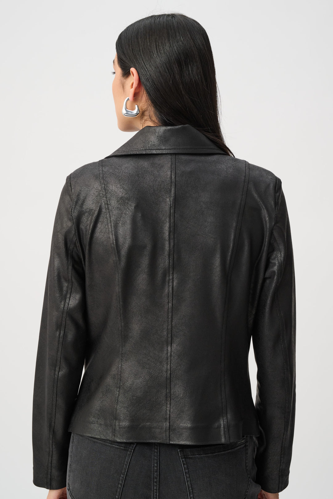 Foiled Knit Fitted Jacket Style 263908