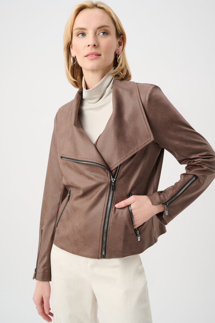 Foiled Knit Fitted Jacket Style 263908