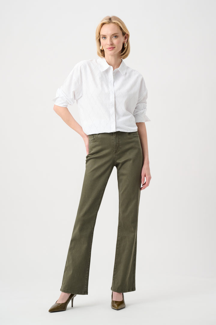 Tencel Boxy Blouse With All-Over Rhinestone Detail Style 263922