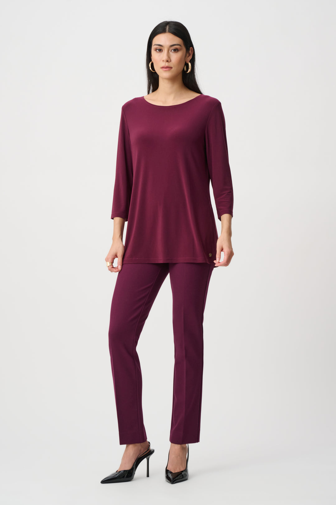 Silky Knit Straight Tunic Style 263926
