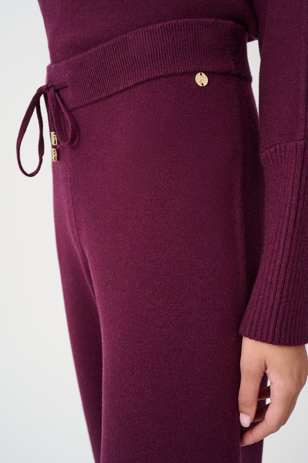 Brushed Viscose And Nylon Knit Pull-On Pants Style 263934