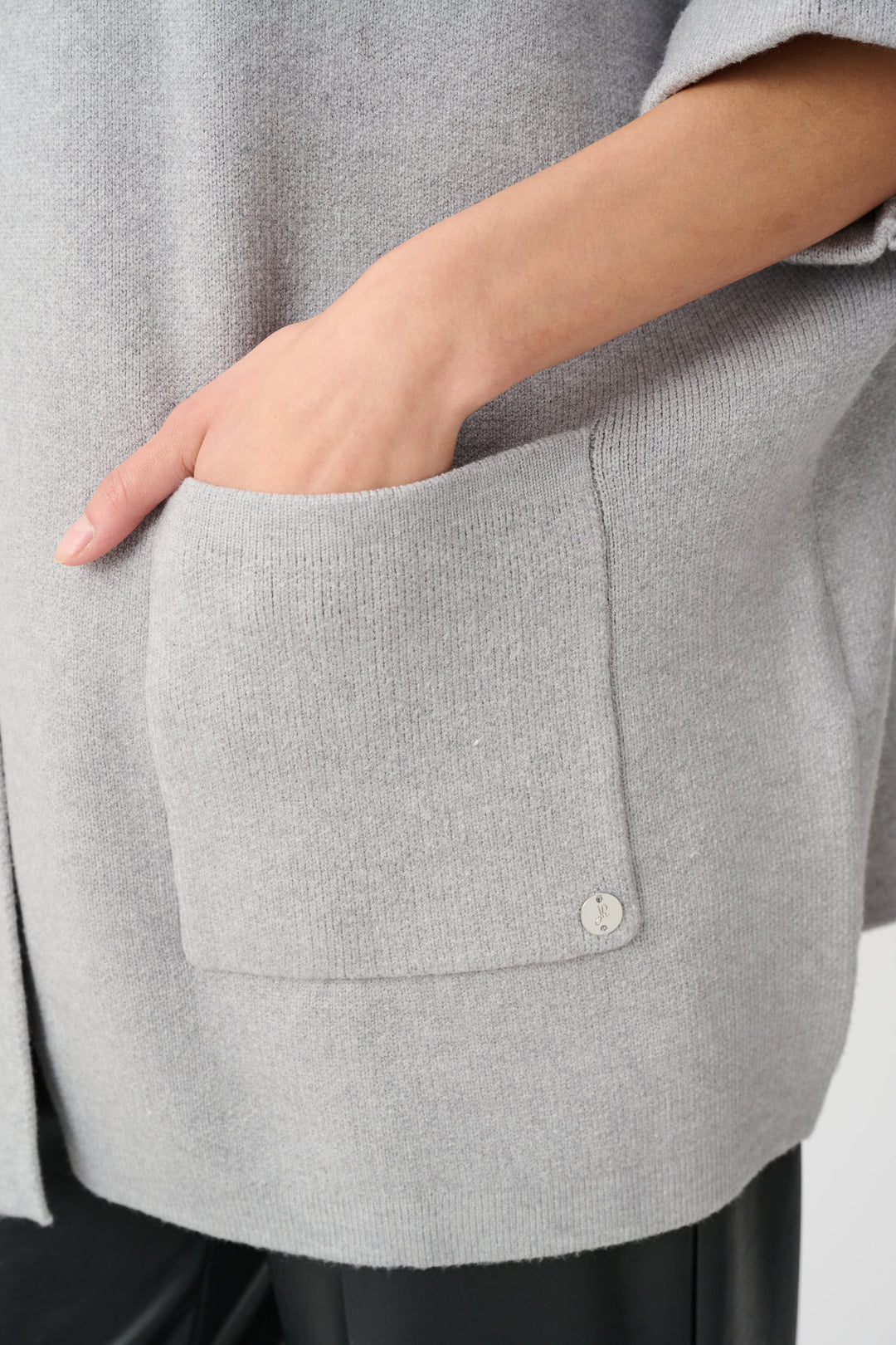 Sweater Knit Mock-Neck Jacket Style 263951