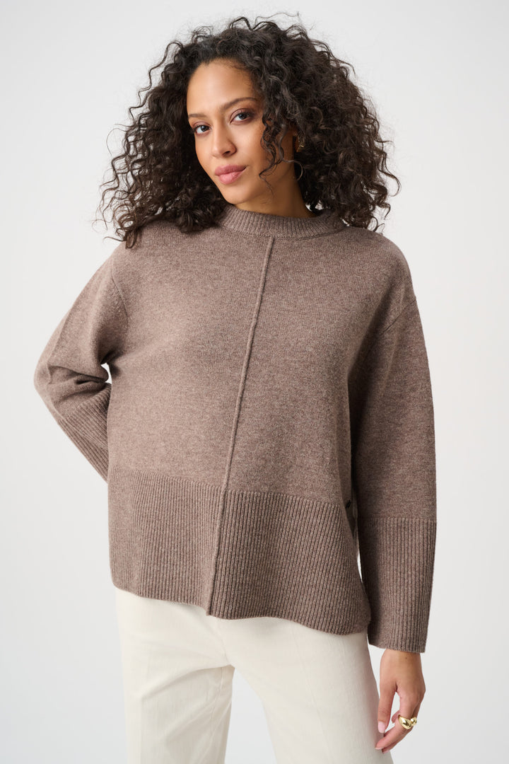 Wool Boxy Crewneck Sweater Style 263959