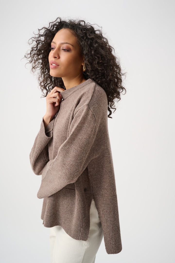 Wool Boxy Crewneck Sweater Style 263959