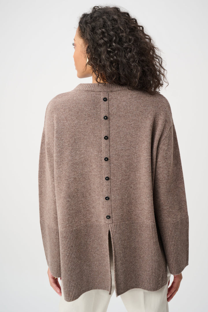 Wool Boxy Crewneck Sweater Style 263959