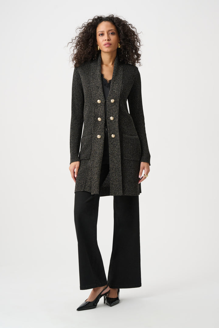 Lurex Knit Military-Style Cover Up Style 263960