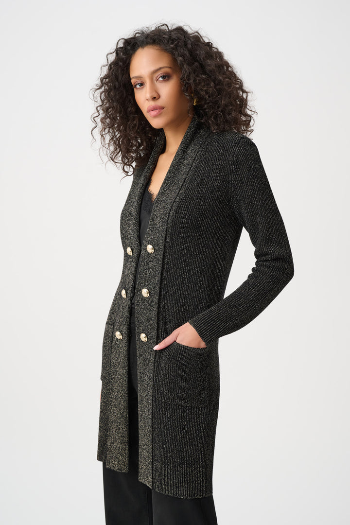 Lurex Knit Military-Style Cover Up Style 263960