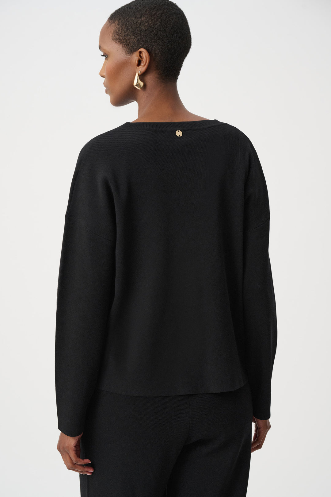 Asymmetric Sweater With Metal Stud Detail Style 263961