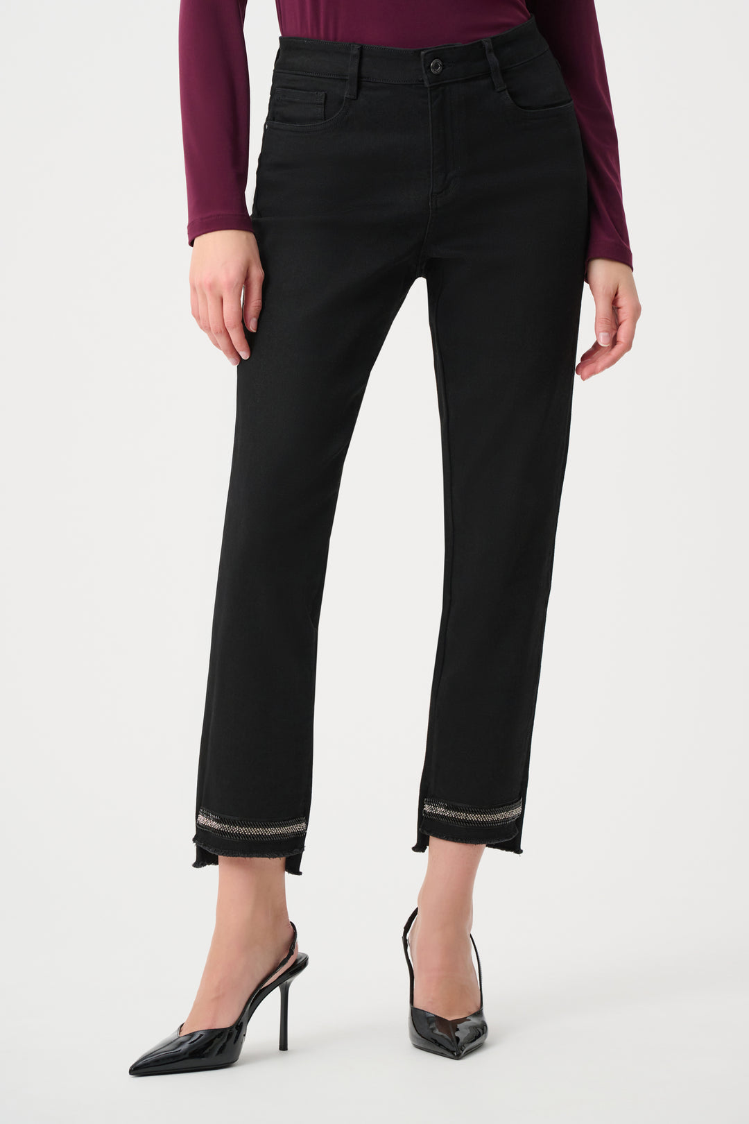 Repreve Denim Slim Leg Classic Jeans With Bead Detail Style 263966
