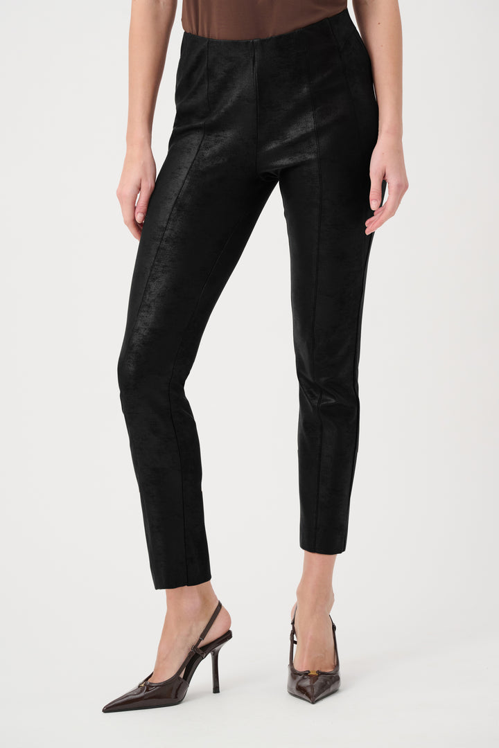 Foiled Knit Slim-Fit Pants 264009