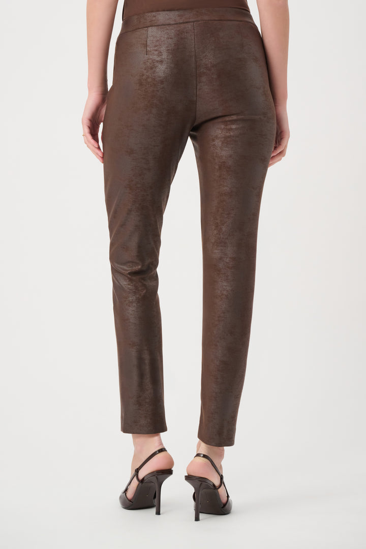 Foiled Knit Slim-Fit Pants 264009
