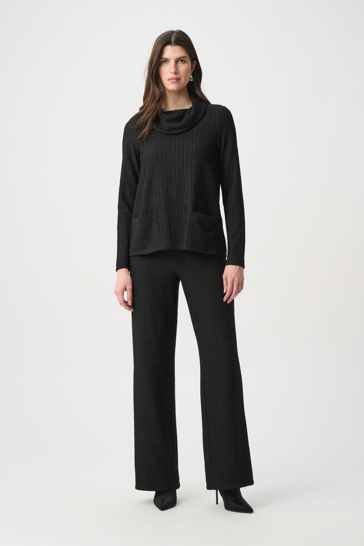 Textured Cowl Neck Top 264019