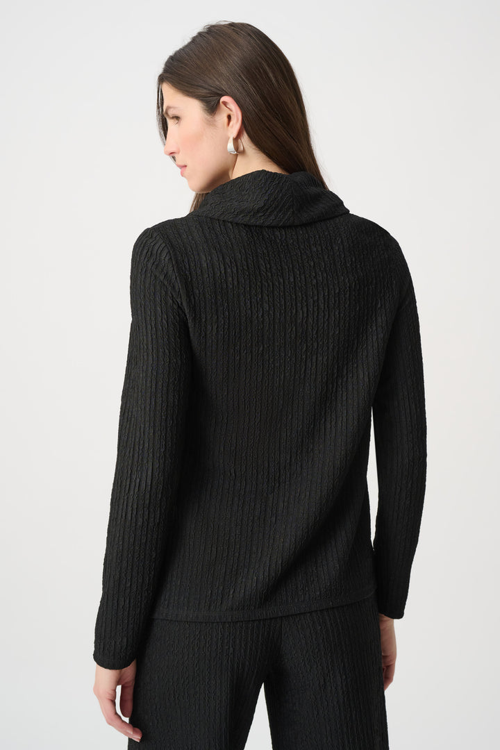 Textured Cowl Neck Top 264019