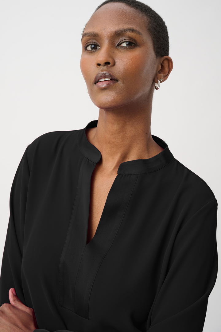 Long Sleeve Stand Collar Tunic 264022