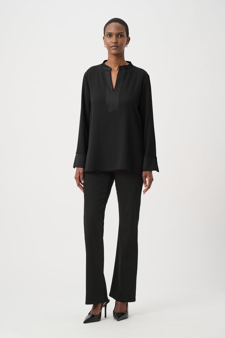 Long Sleeve Stand Collar Tunic 264022