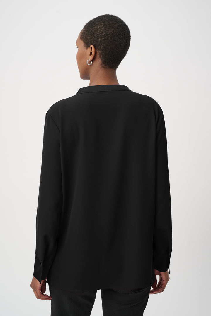 Long Sleeve Stand Collar Tunic 264022