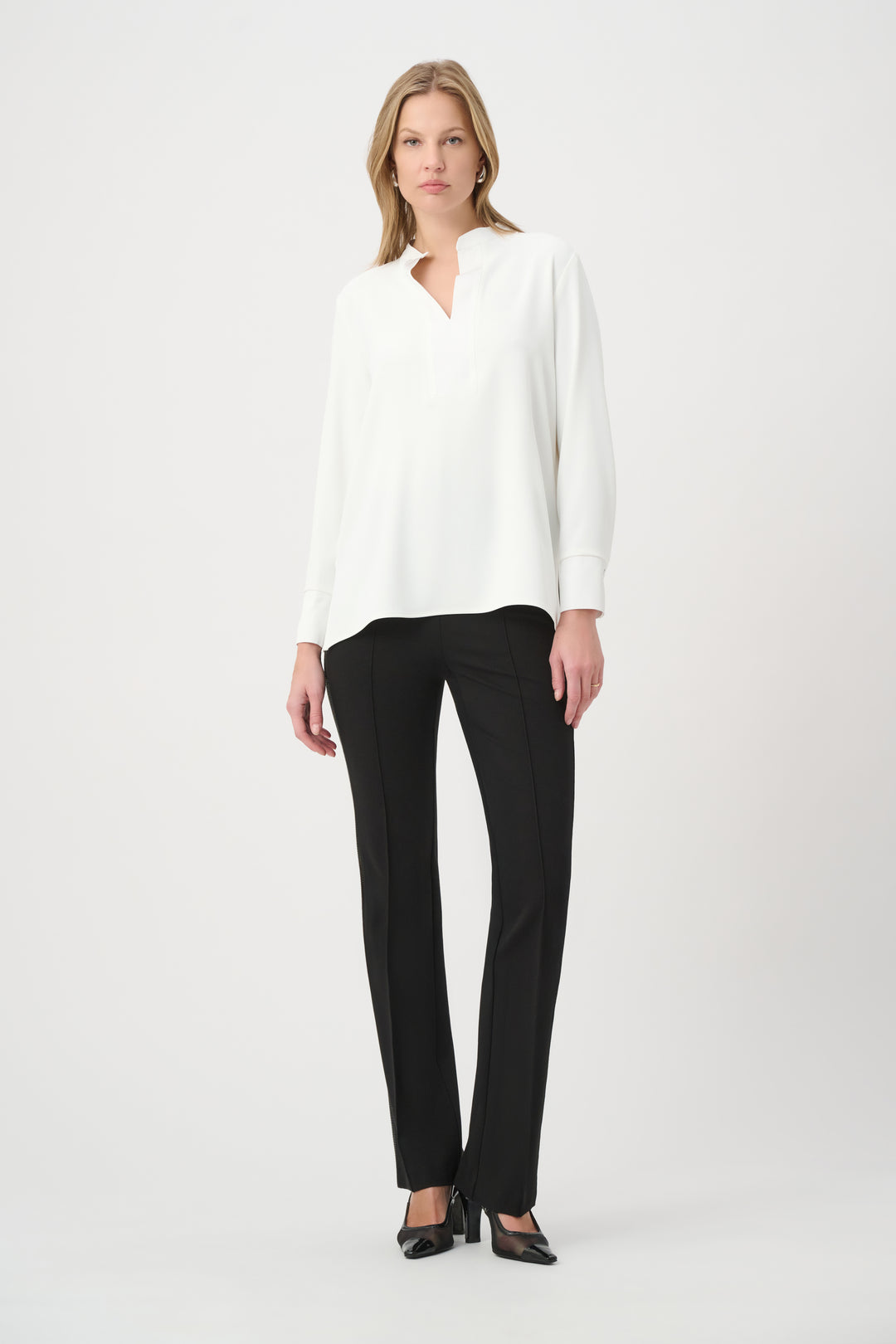 Long Sleeve Stand Collar Tunic 264022