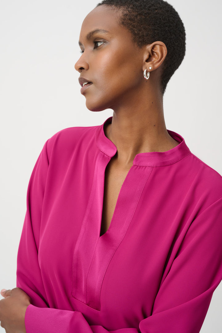Long Sleeve Stand Collar Tunic 264022