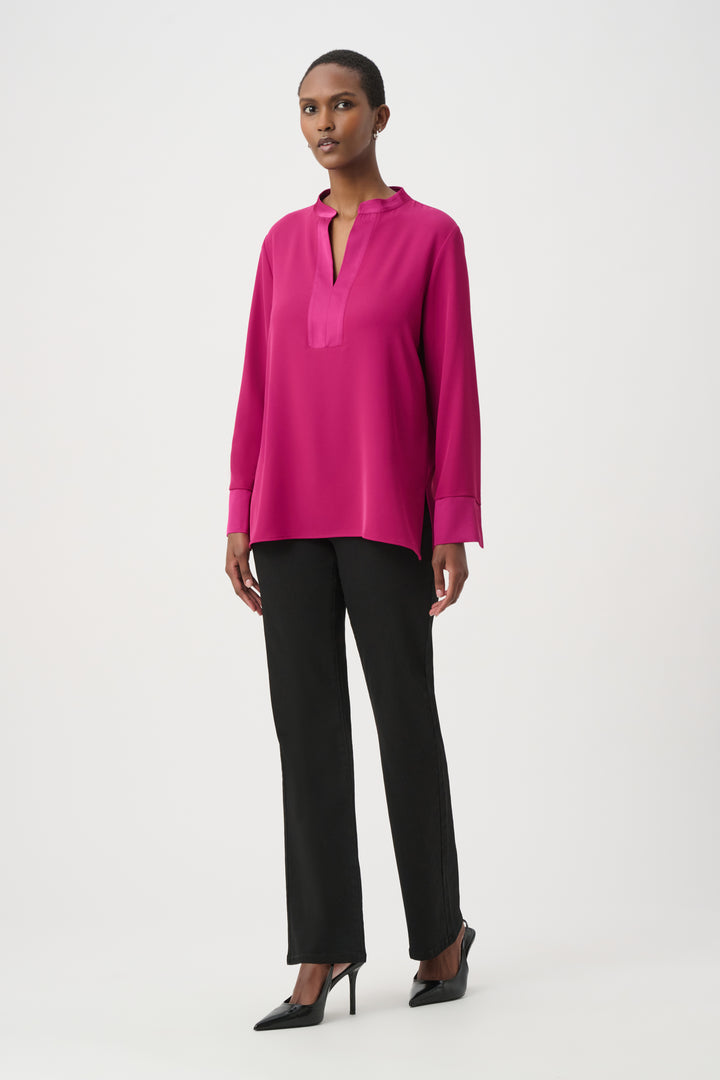 Long Sleeve Stand Collar Tunic 264022