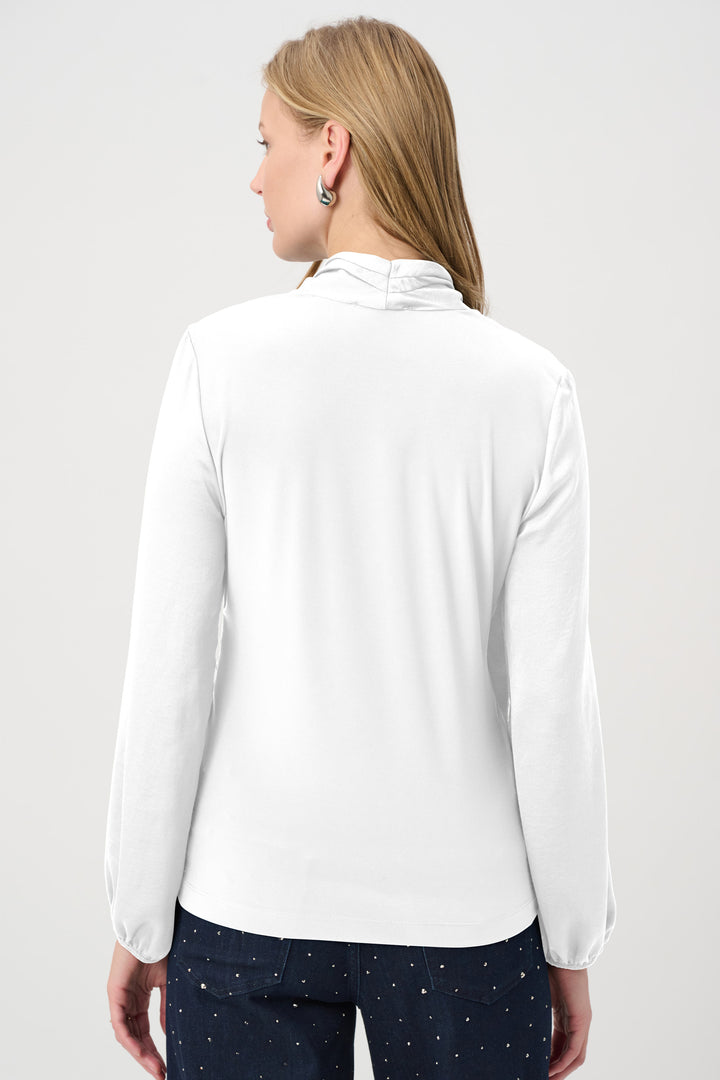 Recycled Satin Faux-Wrap Top 264026