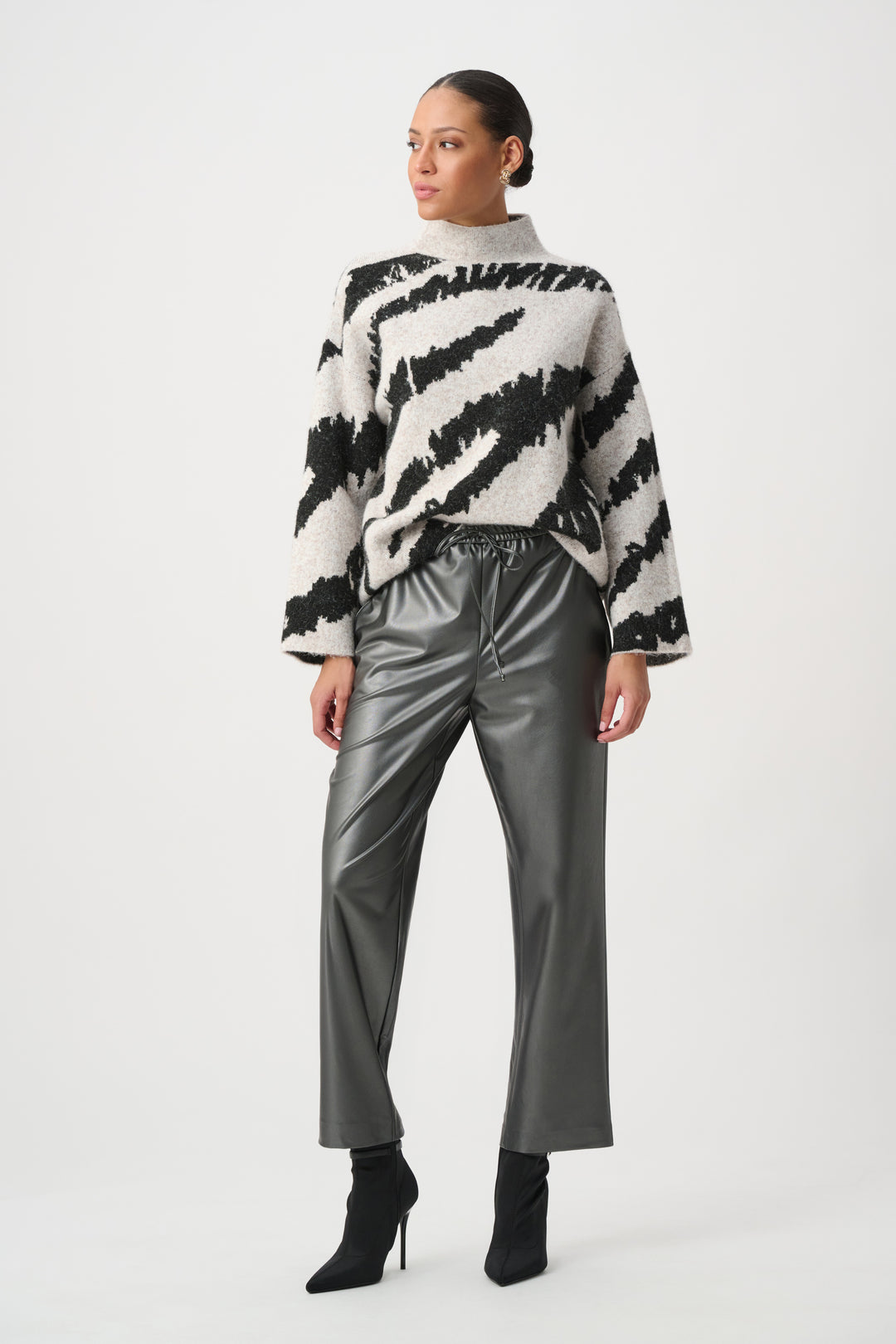 Leatherette Drawstring Pants 264036