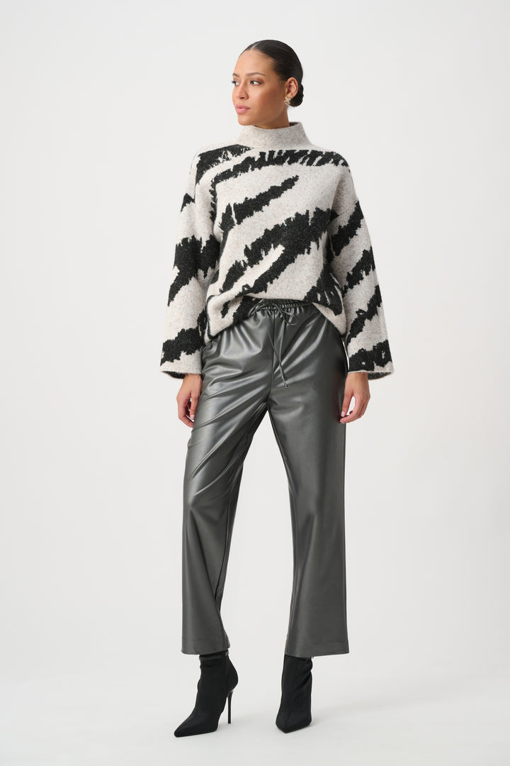 Leatherette Drawstring Pants 264036