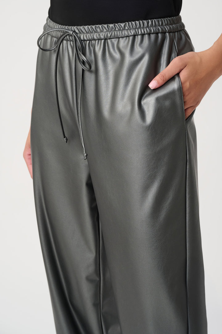 Leatherette Drawstring Pants 264036