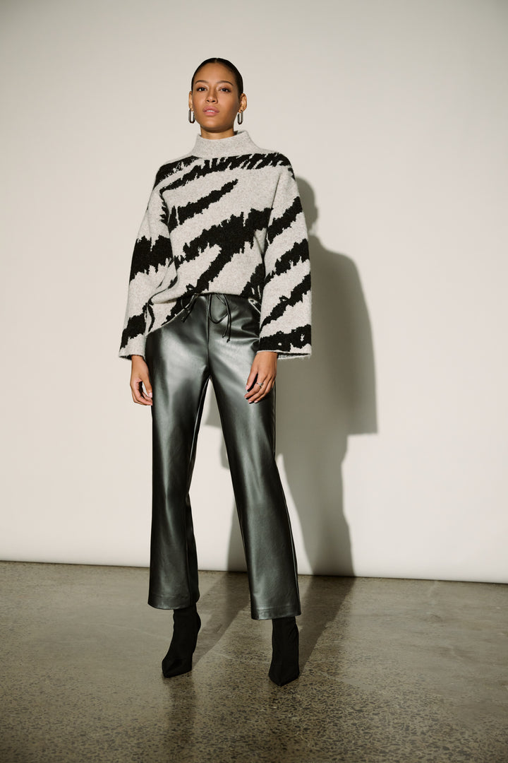 Leatherette Drawstring Pants 264036