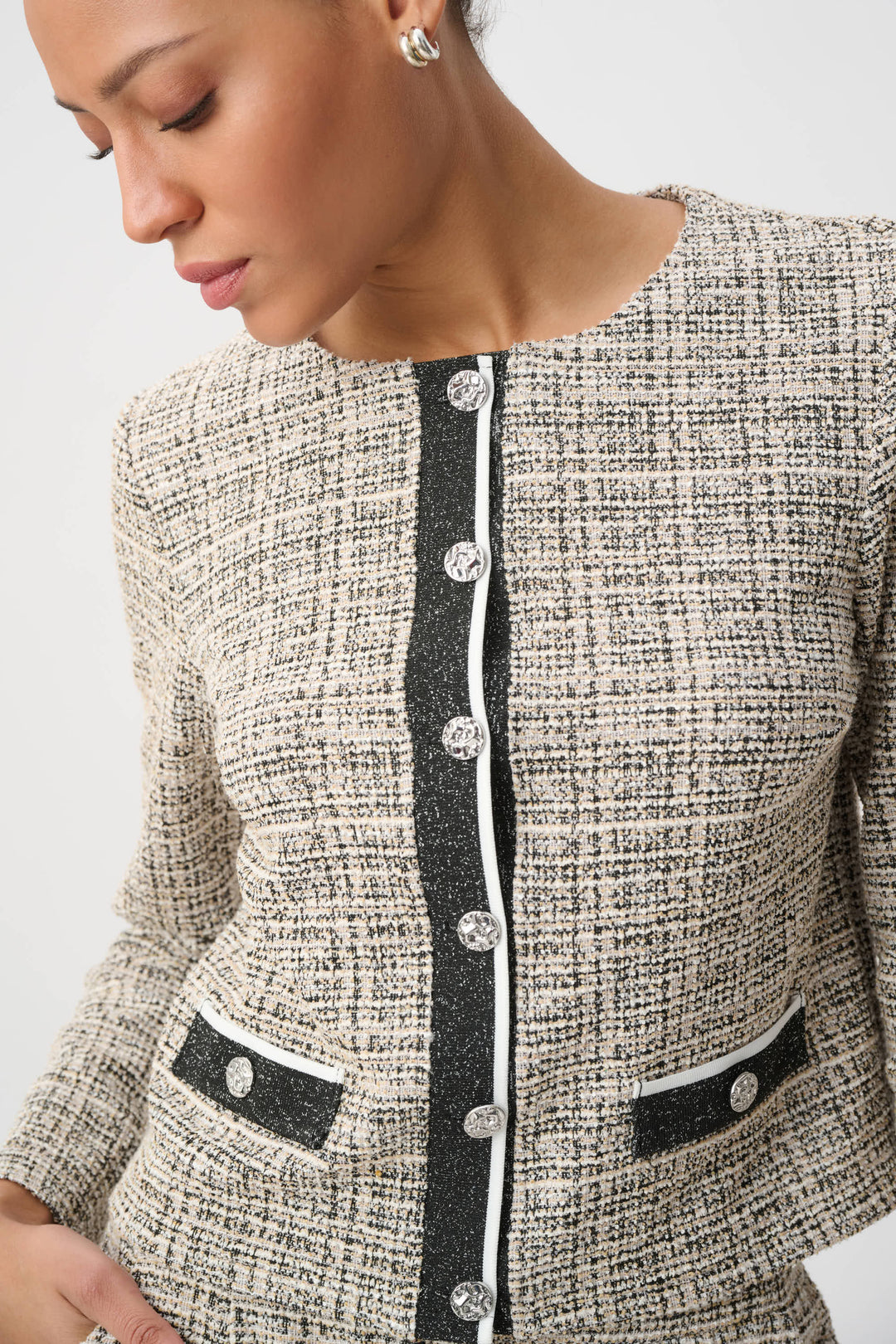 Plaid Boucle Jacket 264040