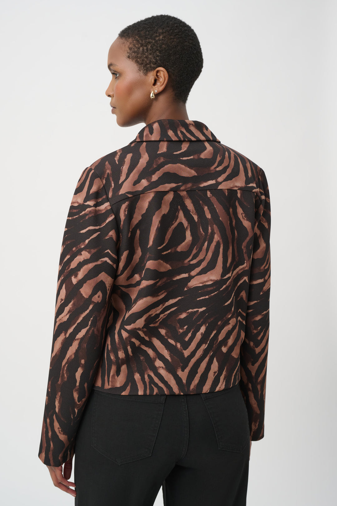 Animal Print Boxy Jacket 264042