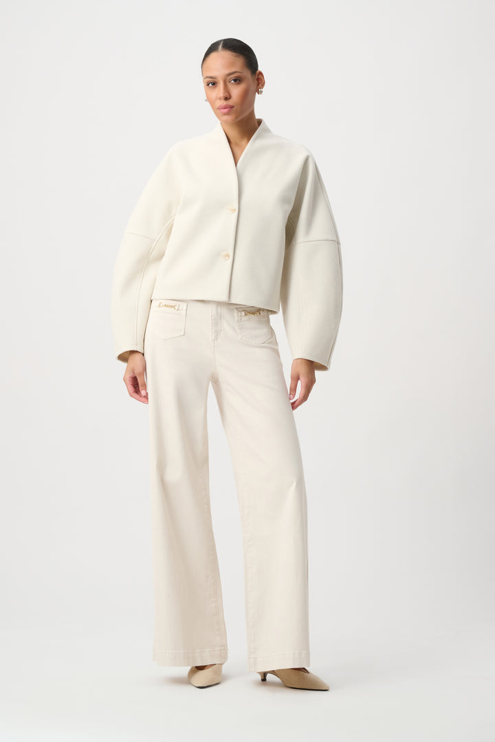 Shawl Collar Boxy Jacket 264043