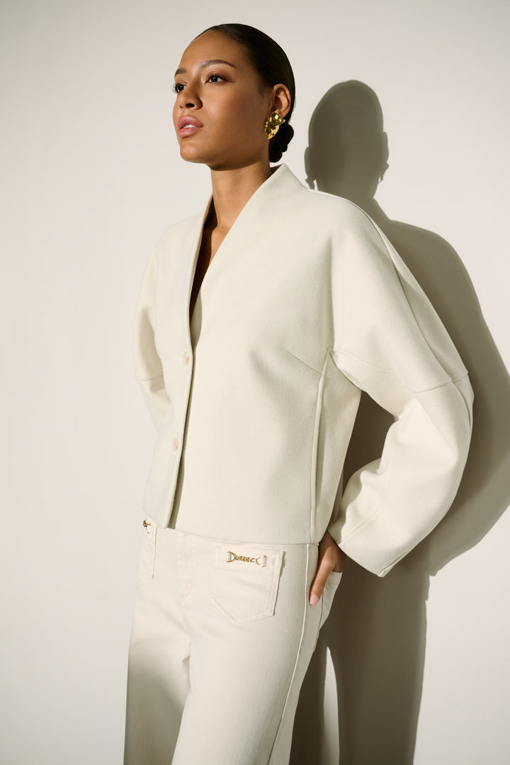 Shawl Collar Boxy Jacket 264043