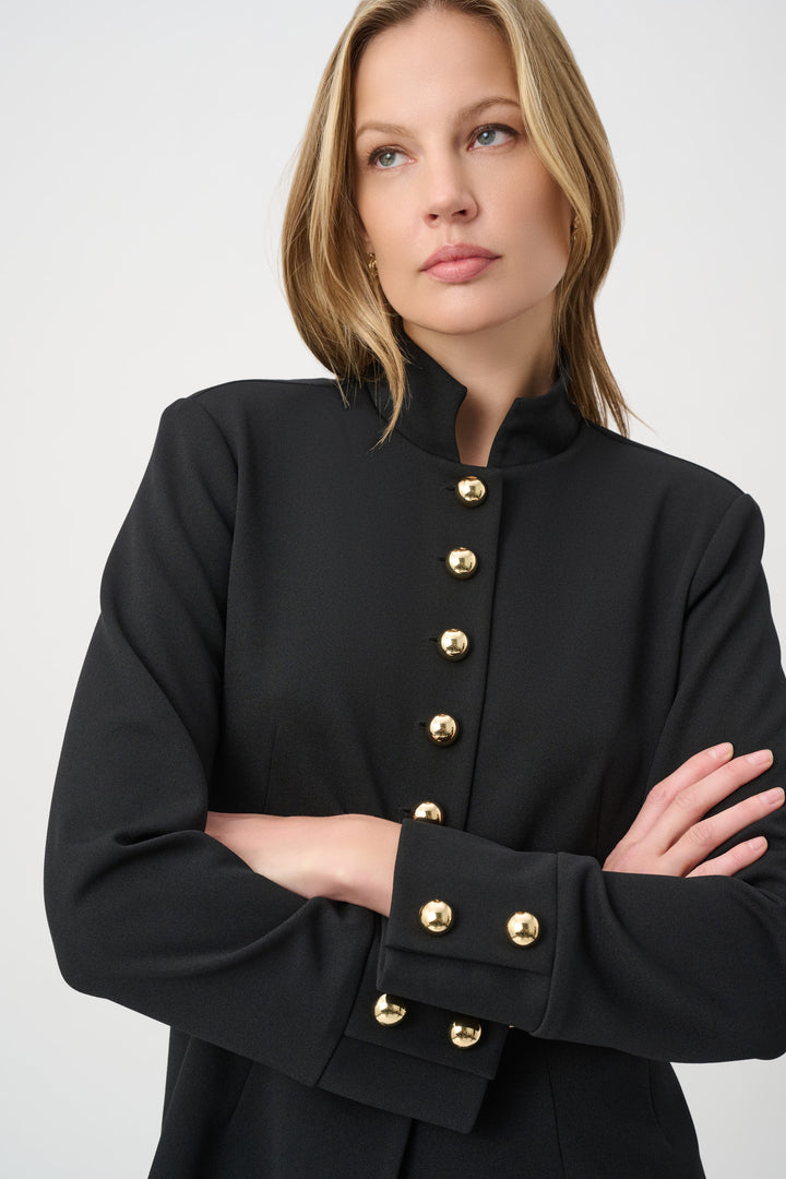 Military Collar Fitted Jacket 264044