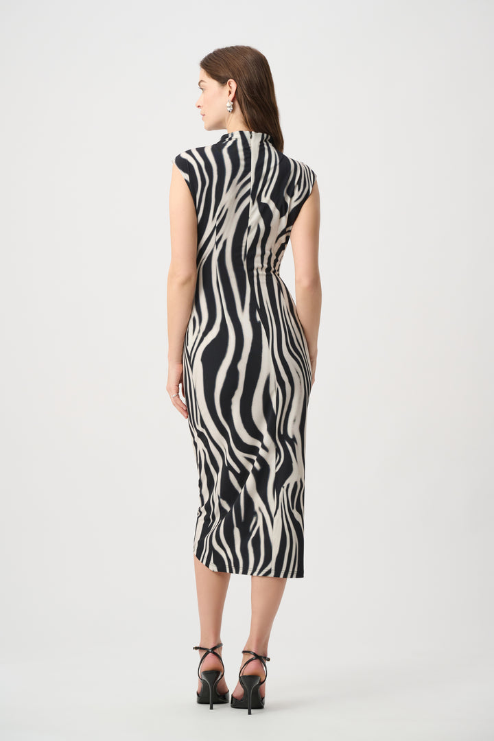 Animal Print Wrap Dress 264051