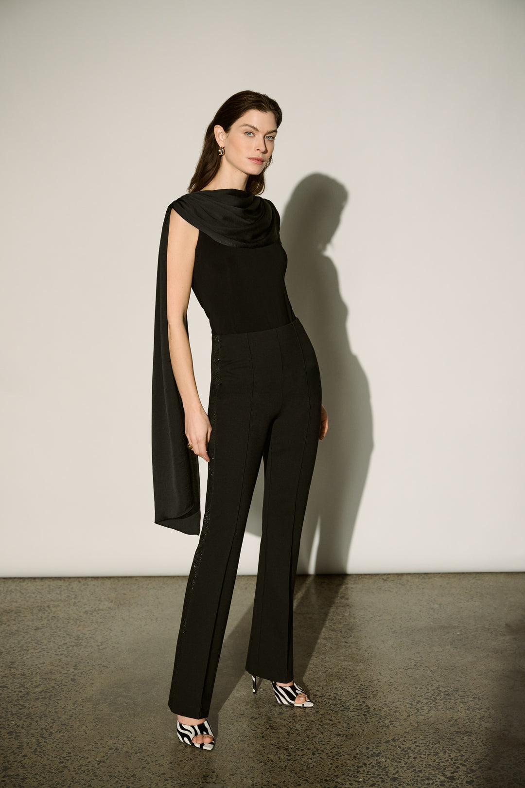 Flared Pants with Rhinestones 264074