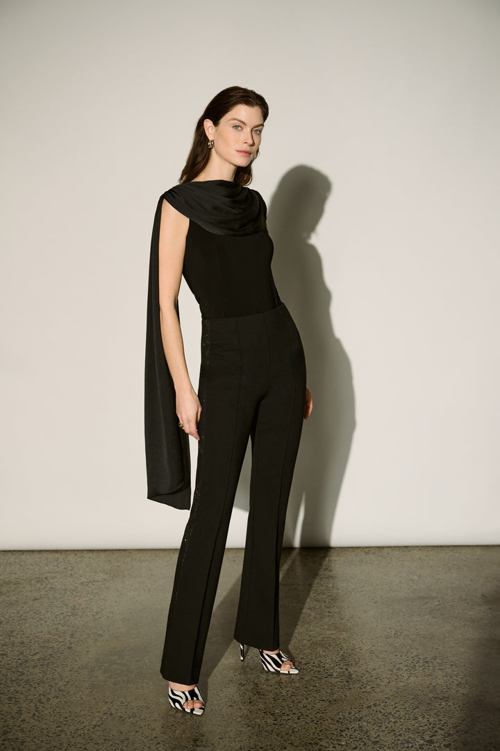 Flared Pants with Rhinestones 264074