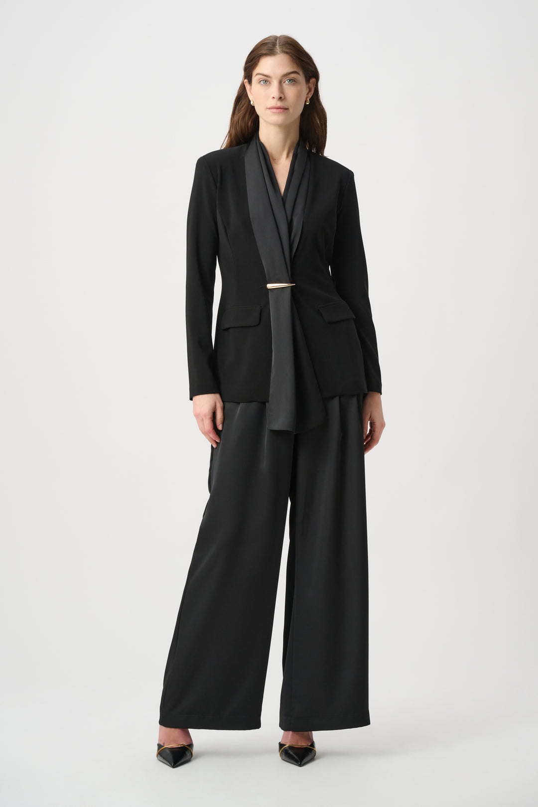Recycled Satin Wide-Leg Pants 264078