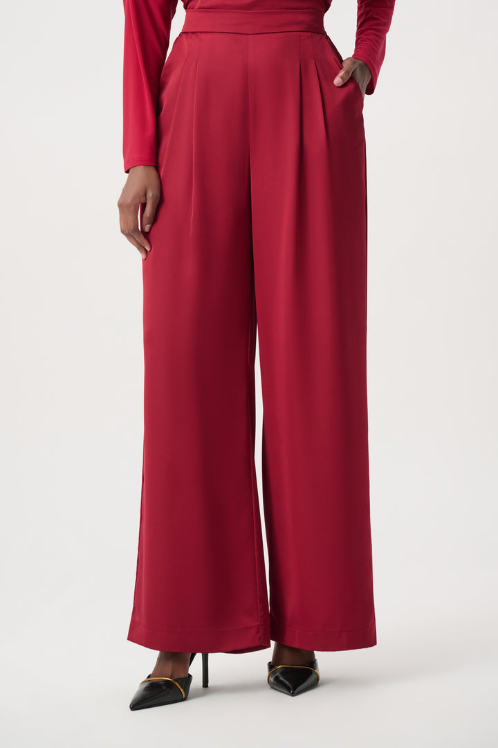 Recycled Satin Wide-Leg Pants 264078