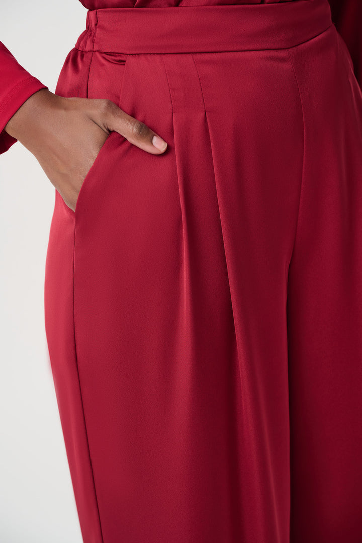 Recycled Satin Wide-Leg Pants 264078