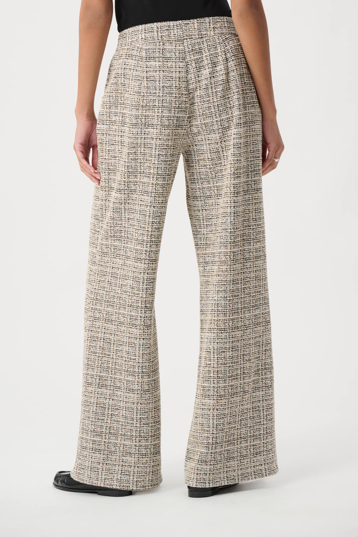 Plaid Boucle Wide-Leg Pants 264079