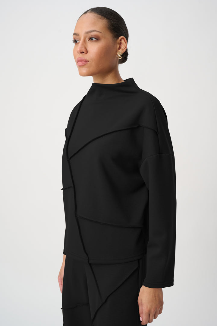 Embellished Seams Boxy Top 264081