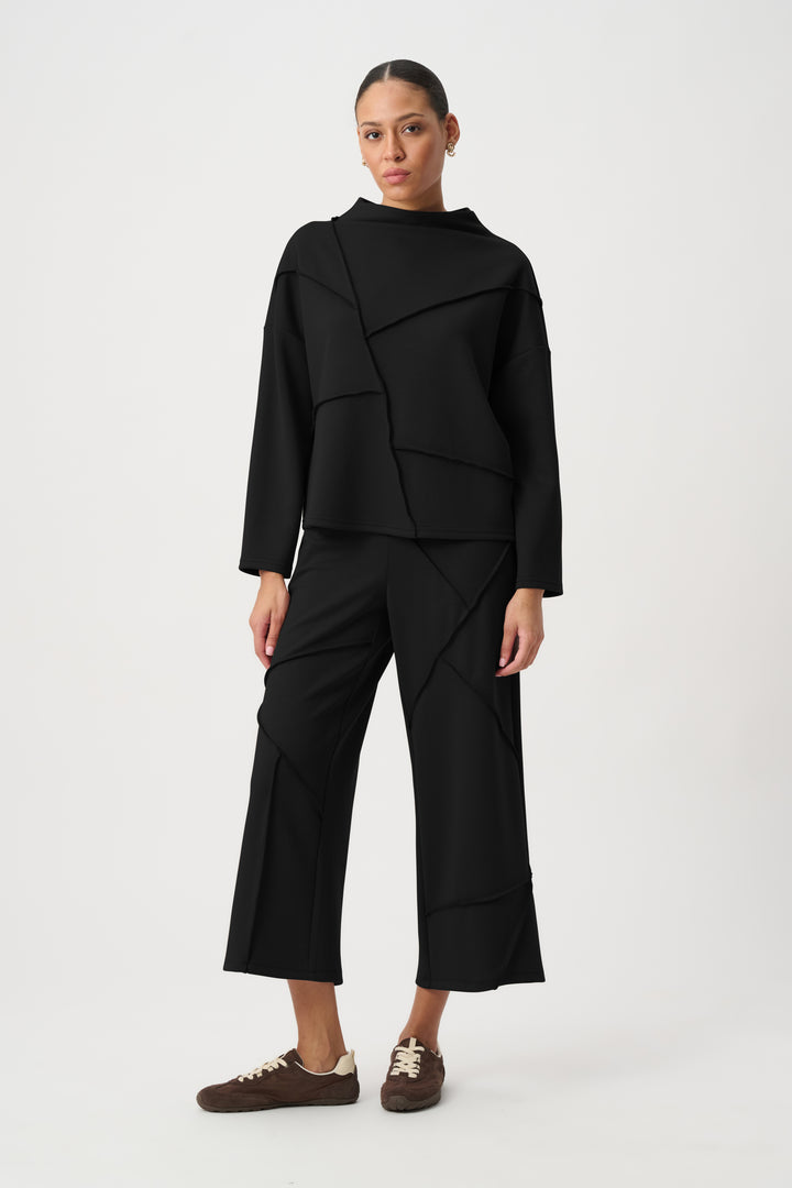 Embellished Seams Boxy Top 264081