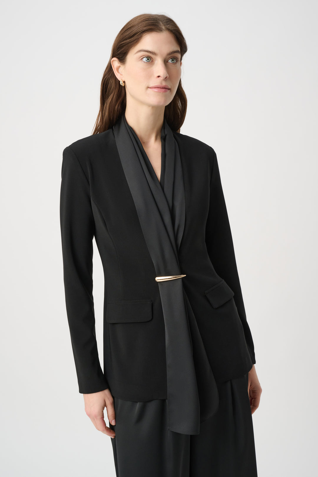 Scarf Collar Blazer 264092