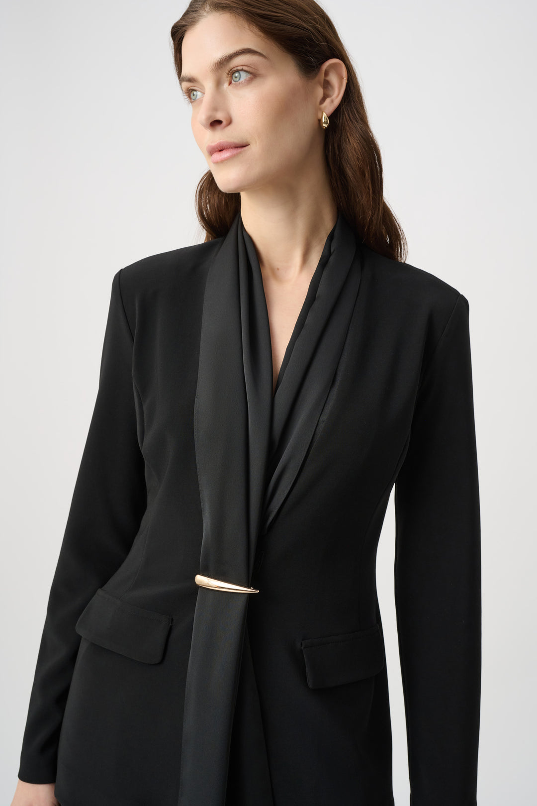 Scarf Collar Blazer 264092