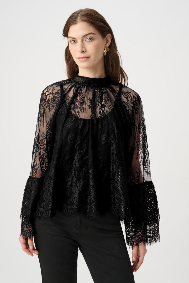 Scalloped Lace Trapeze Top 264098