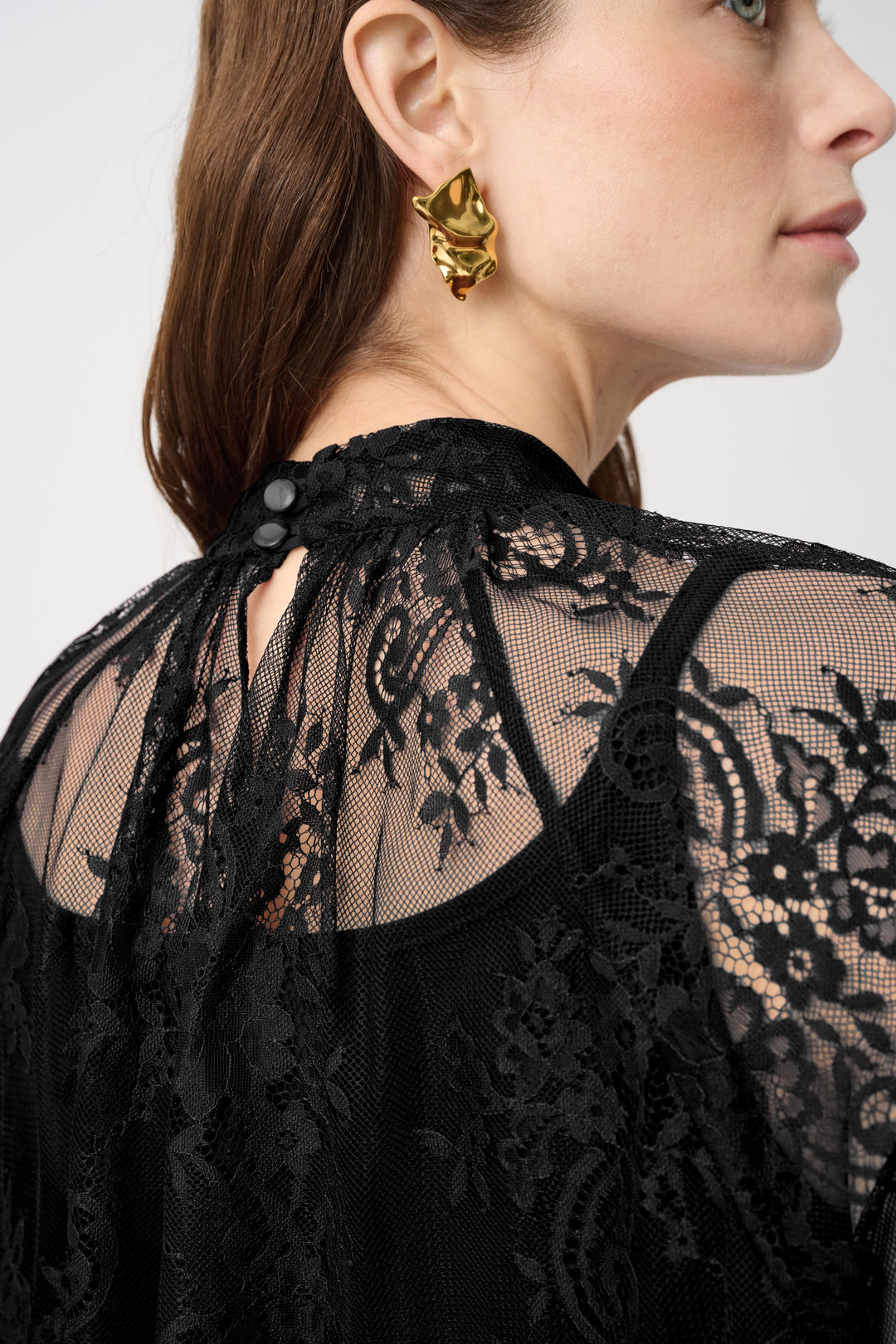 Scalloped Lace Trapeze Top 264098