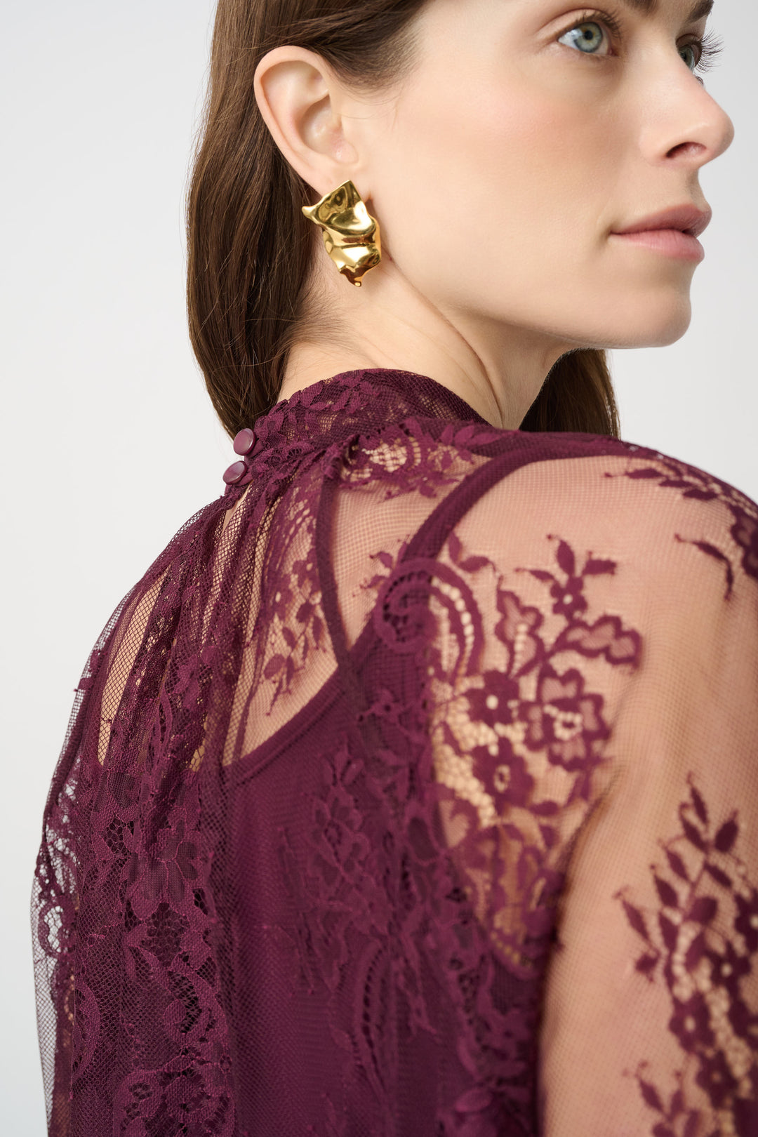 Scalloped Lace Trapeze Top 264098