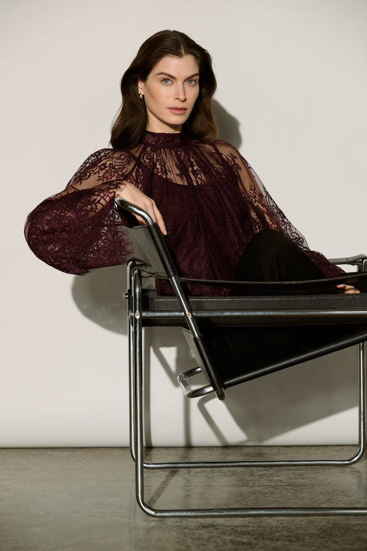 Scalloped Lace Trapeze Top 264098
